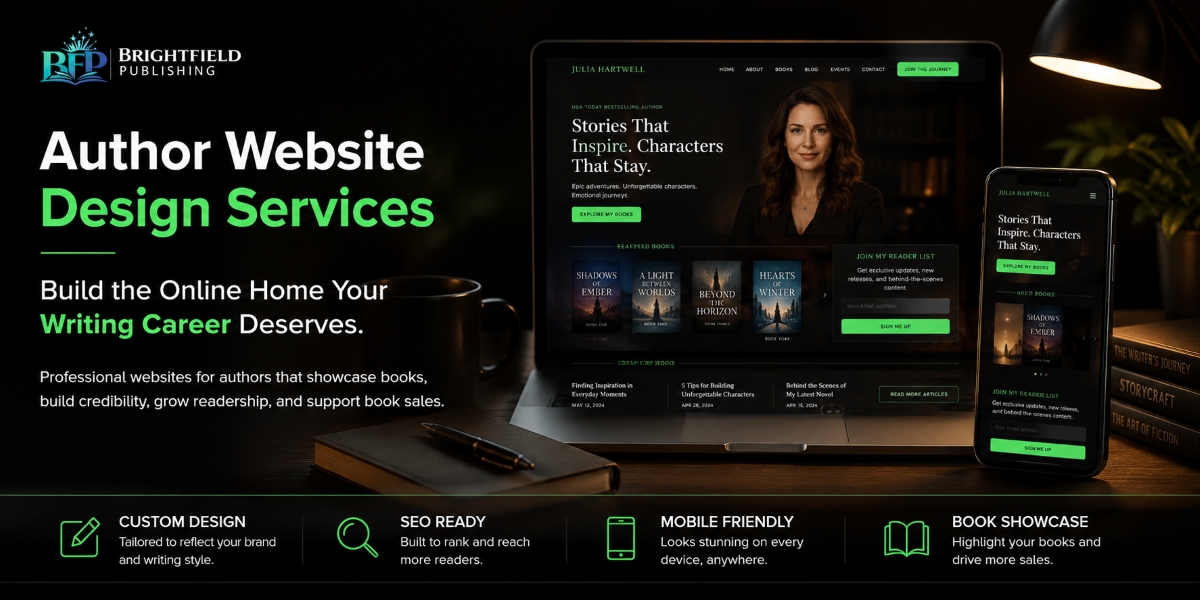 Author Website Design Services: Build the Online Home Your Writing Career Deserves
